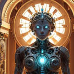 **

Prompt: A stylized depiction of the human body, half as a complex machine with gears and wires, and the other half as an ornate temple with glowing light emanating from within. Emphasize the interconnectedness between the two halves. Soft, ethereal lighting. Concept art.

**