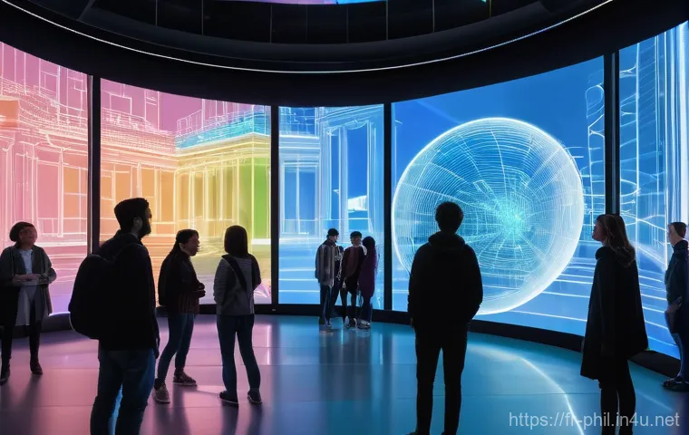 토마스 쿤의 패러다임 이론 - **Prompt 1: The Dawn of a New Paradigm**
"A visually striking, wide-angle shot of a diverse grou...